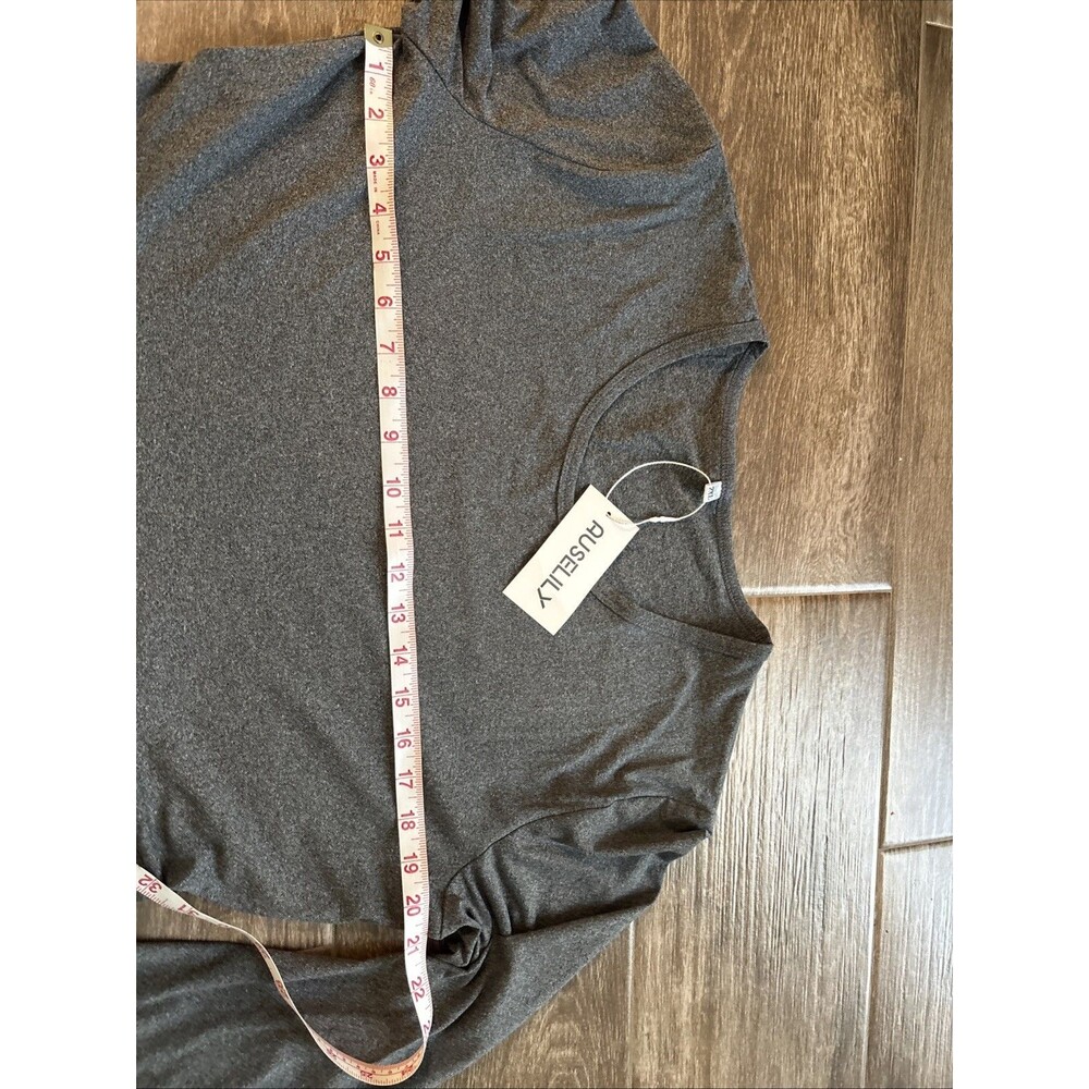 Auselily Women's 2XL Stretch Gray Long sleeve Dress‎ With Pockets - Picture 9 of 9
